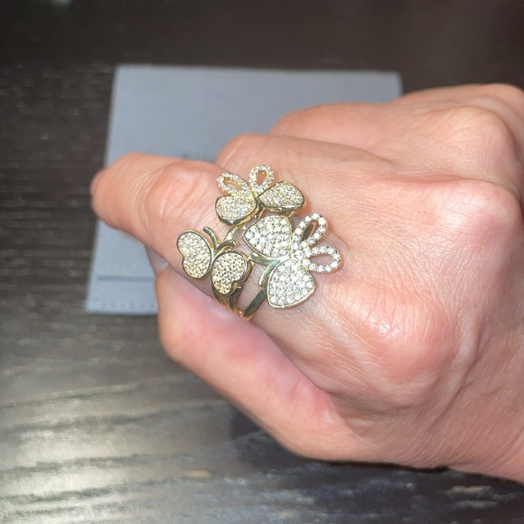 Sterling silver butterfly ring - Picture 3 of 5